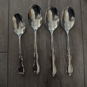 Rogers International Silver Co‎ COTILLION Stainless Oval Place Spoons Teaspoon